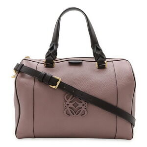 Loewe Fusta handbag bag Shoulder orchid purple black Brown